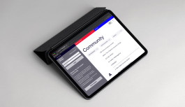 bayern design Website Community Bereich auf iPad