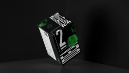  mipart Verpackung auf schwarzem Hintergrund