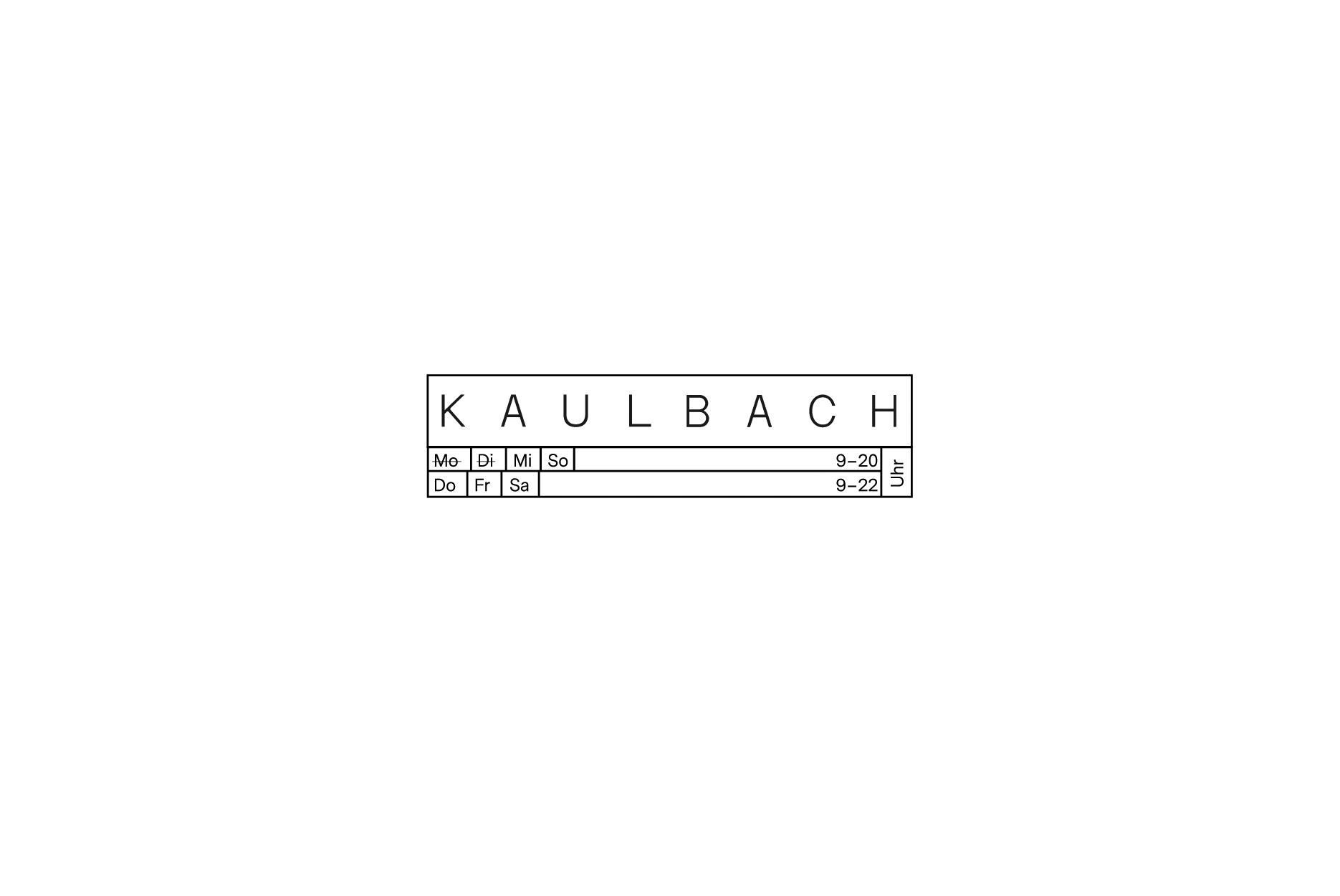  Kaulbach Café responsive Logoversionen Animation